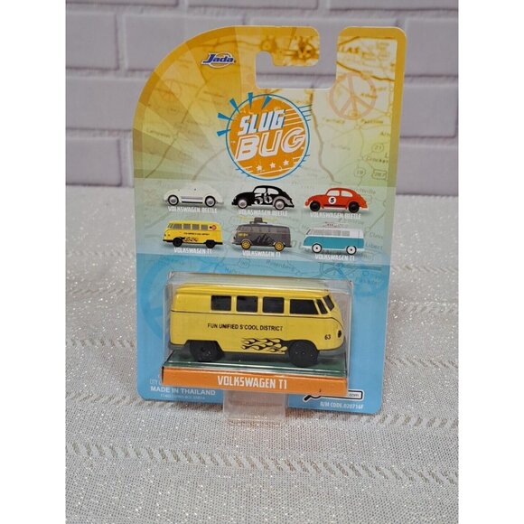 Jada Punch Buggy Slug Bug Volkswagen T1 Fun Unified S'Cool District Diecast Car - Picture 5 of 6